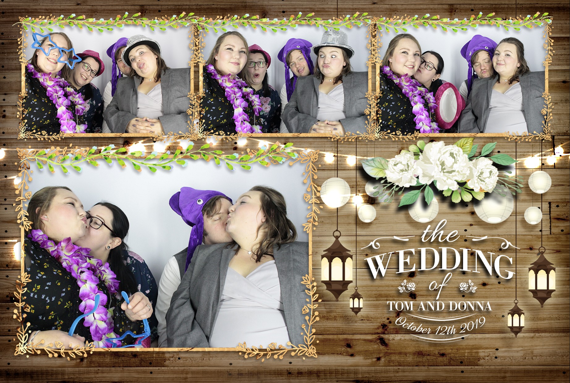 Tom & Donna's Wedding  | View more photos from the event at gallery.myphotoboothexperience.co.uk/u/MyPhotoBoothExperienceLtd/Tom-Donnas-Wedding